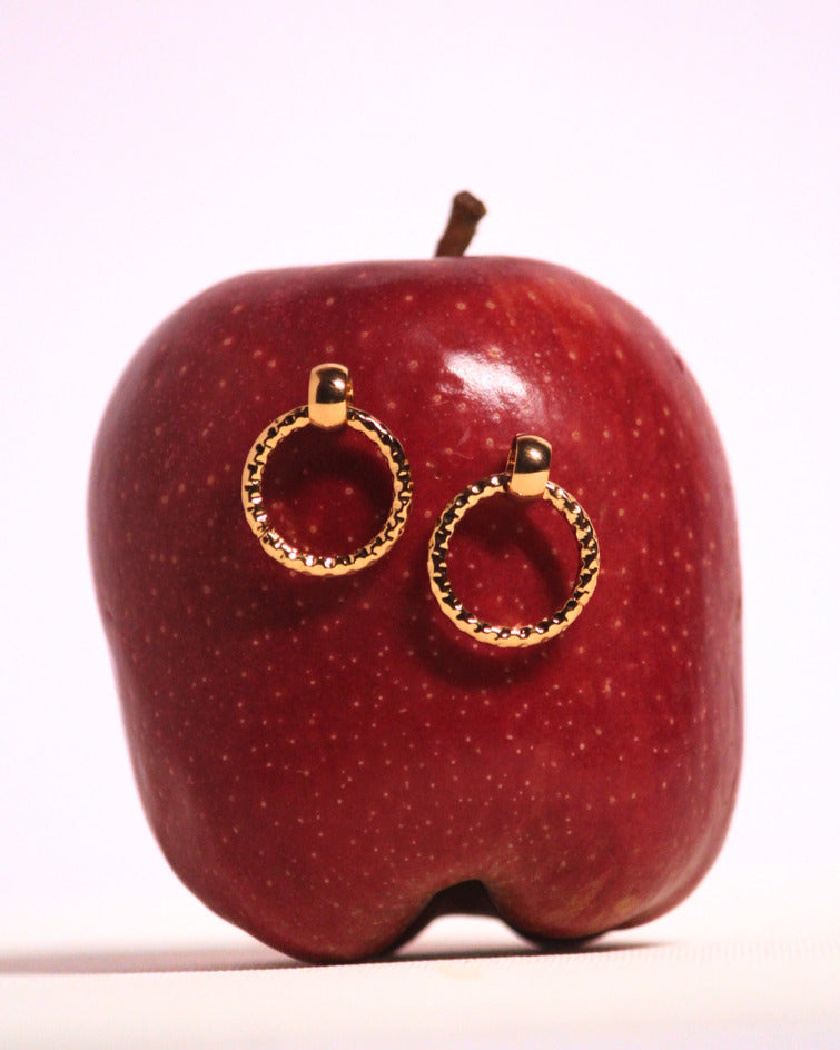 Beaded Halo Hoops
