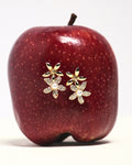 Flower Petals Golden earrings